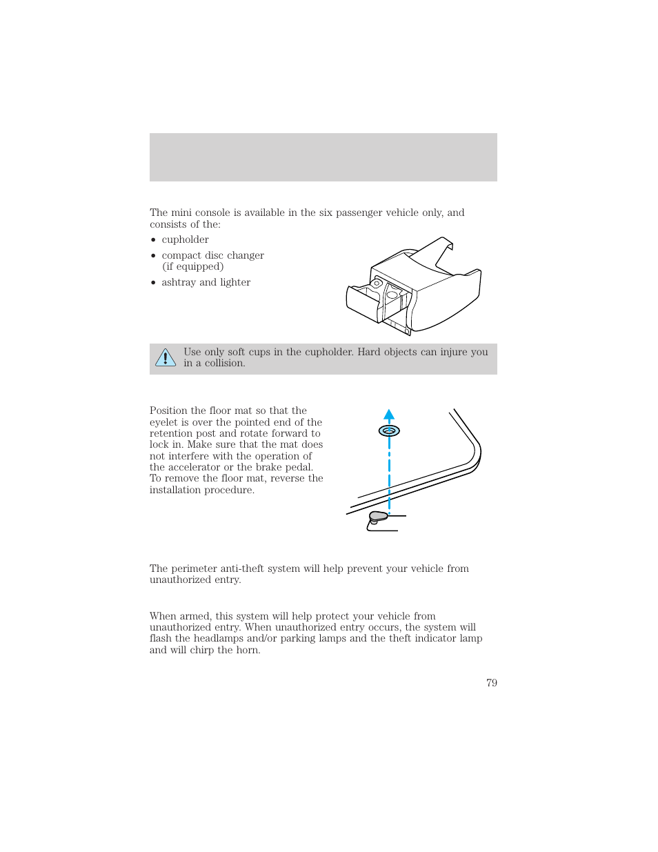 Controls and features | Lincoln 1999 Continental User Manual | Page 79 / 208