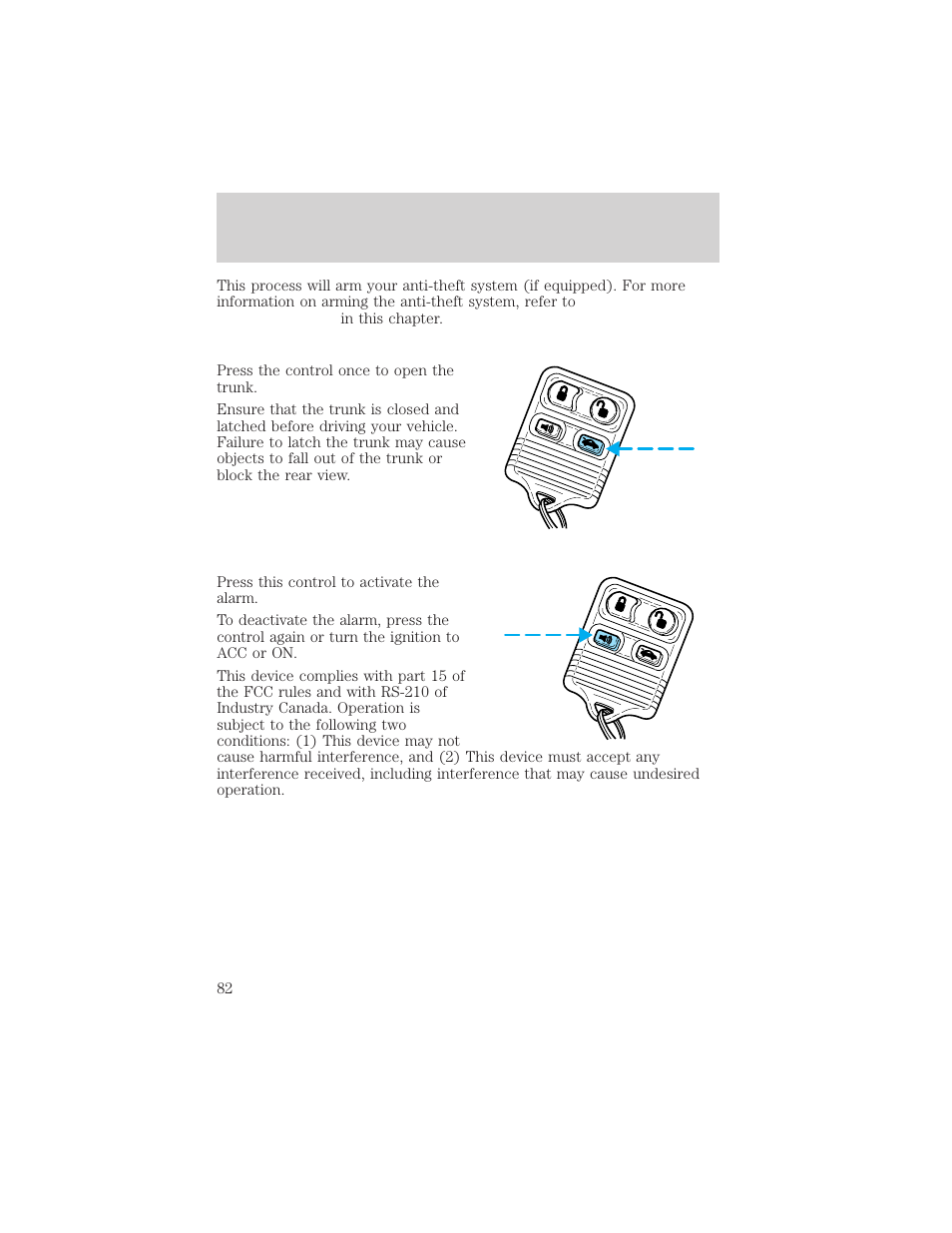 Controls and features | Lincoln 1999 Continental User Manual | Page 82 / 208