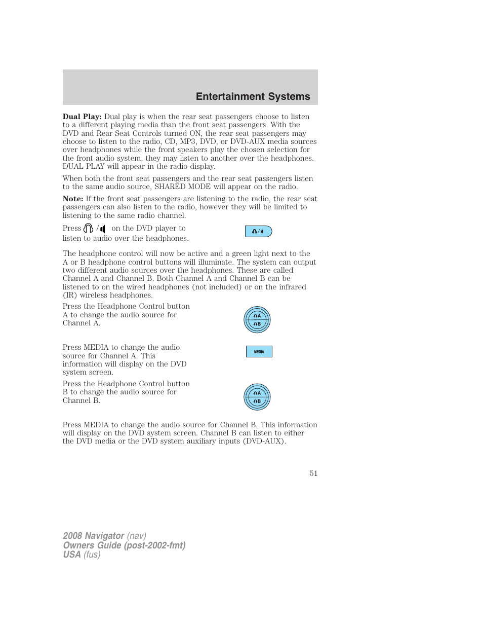 Entertainment systems | Lincoln 2008 Navigator User Manual | Page 449 / 750