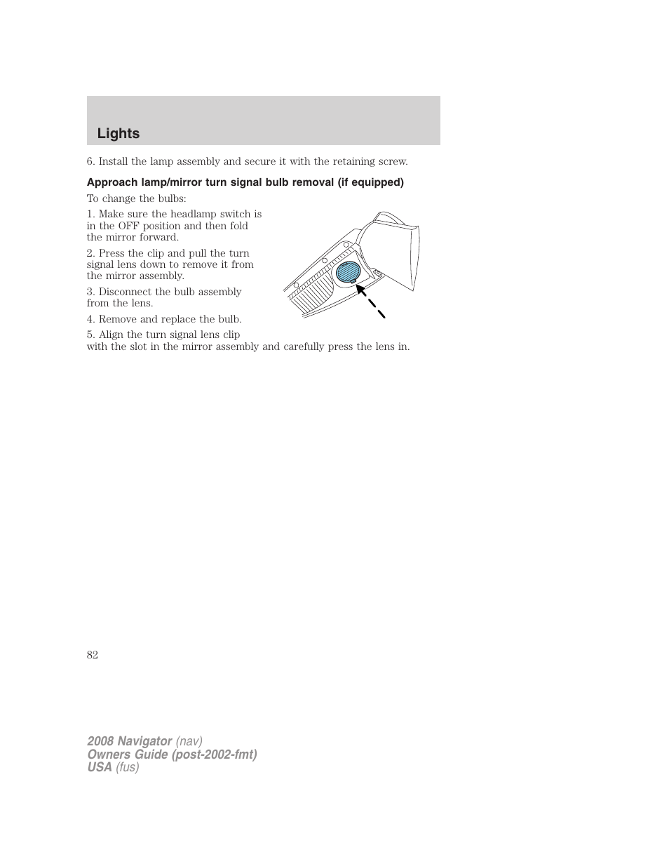 Lights | Lincoln 2008 Navigator User Manual | Page 480 / 750