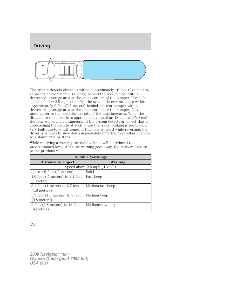 Driving | Lincoln 2008 Navigator User Manual | Page 650 / 750