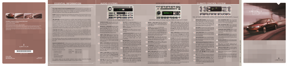 Lincoln 2006 LS User Manual | 2 pages