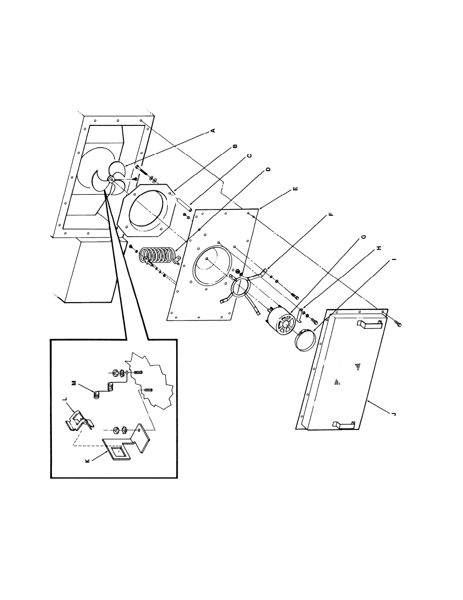 Blow up / oven back assembly | Lincoln Impinger II - Advantage Series User Manual | Page 35 / 36