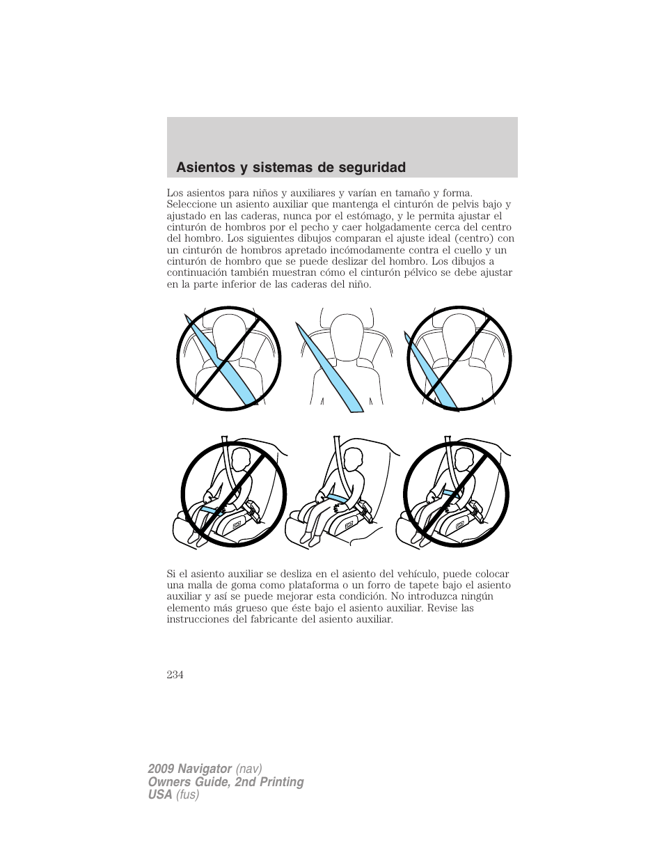 Lincoln 2009 Navigator User Manual | Page 234 / 801