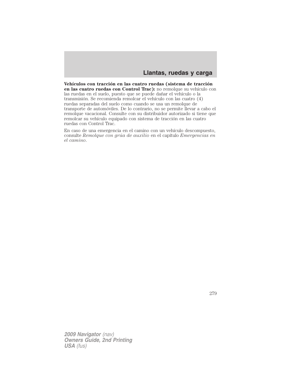 Lincoln 2009 Navigator User Manual | Page 279 / 801