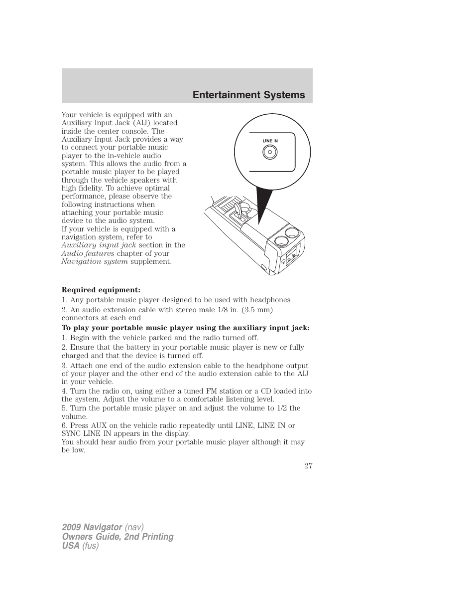 Lincoln 2009 Navigator User Manual | Page 451 / 801