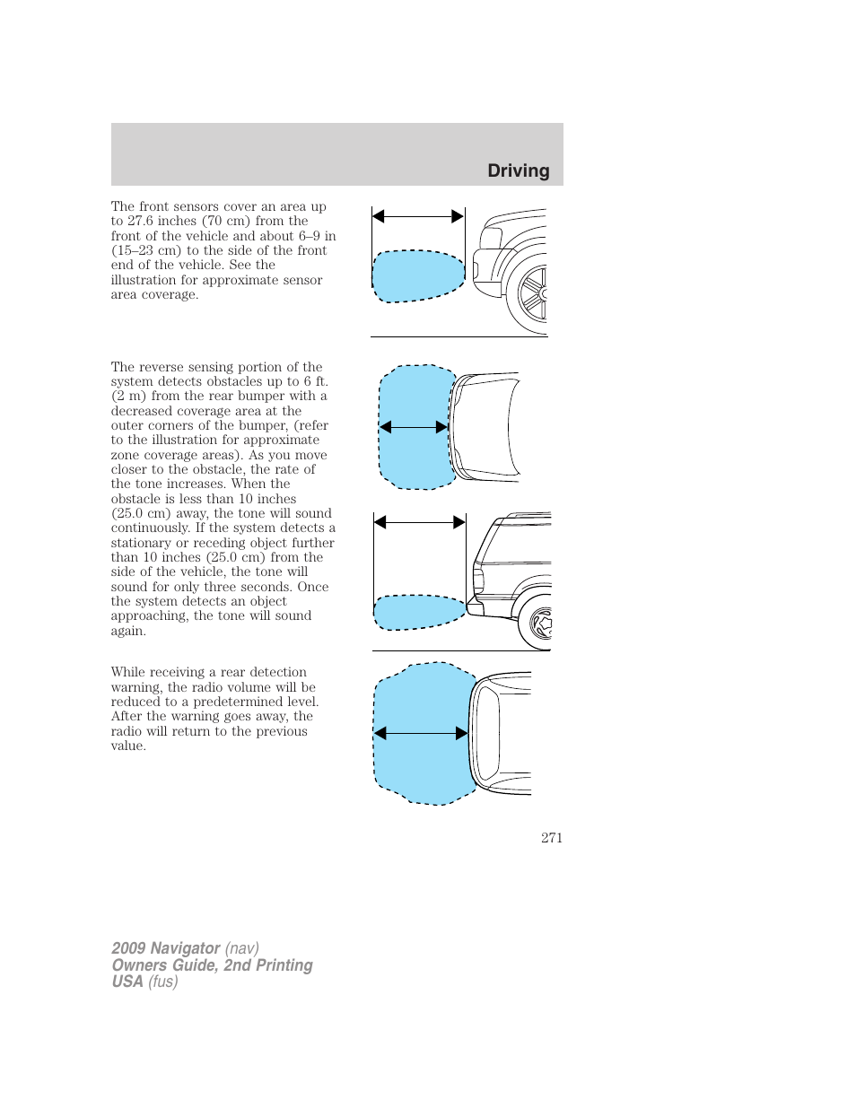 Driving | Lincoln 2009 Navigator User Manual | Page 695 / 801