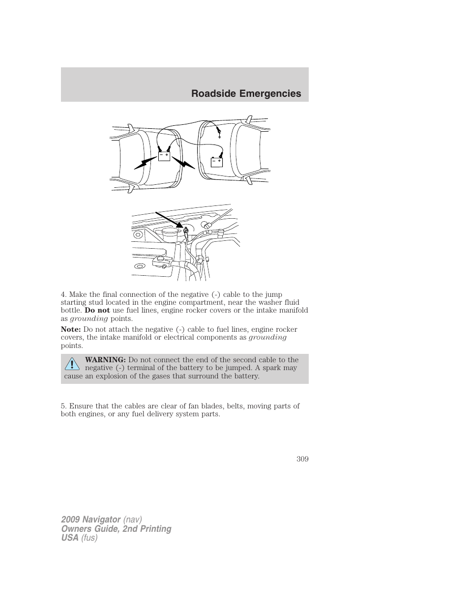 Roadside emergencies | Lincoln 2009 Navigator User Manual | Page 733 / 801