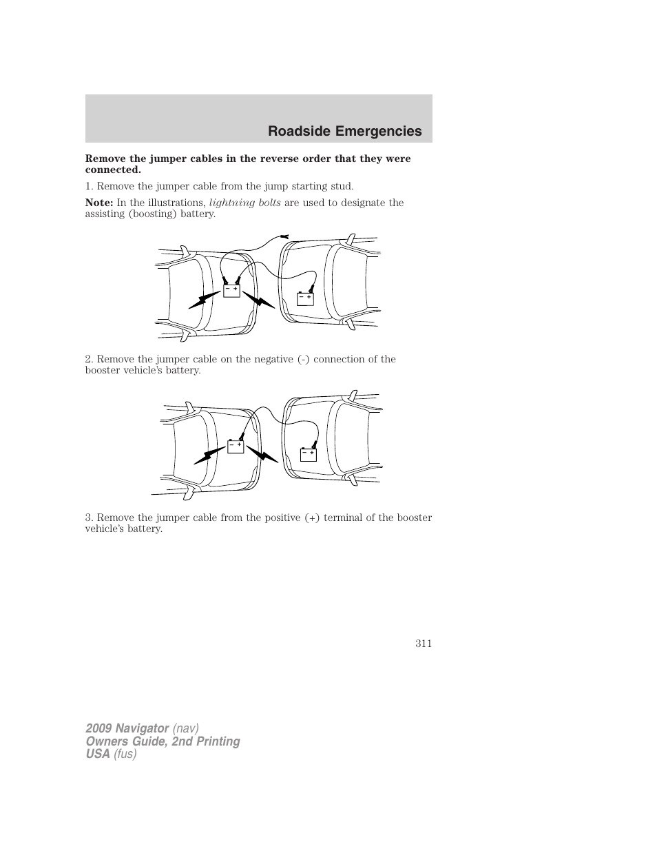 Roadside emergencies | Lincoln 2009 Navigator User Manual | Page 735 / 801