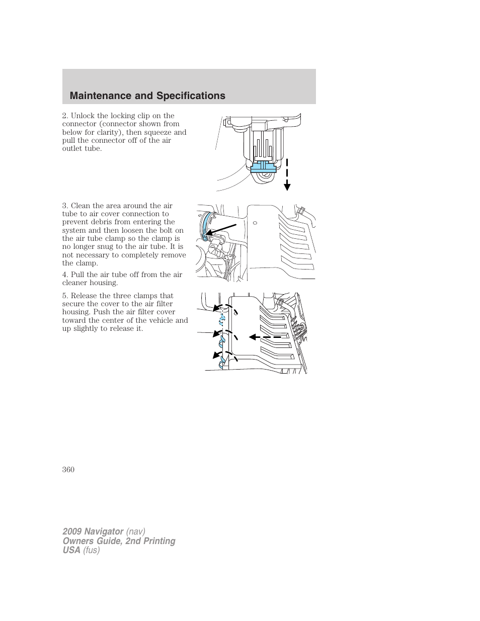 Maintenance and specifications | Lincoln 2009 Navigator User Manual | Page 784 / 801