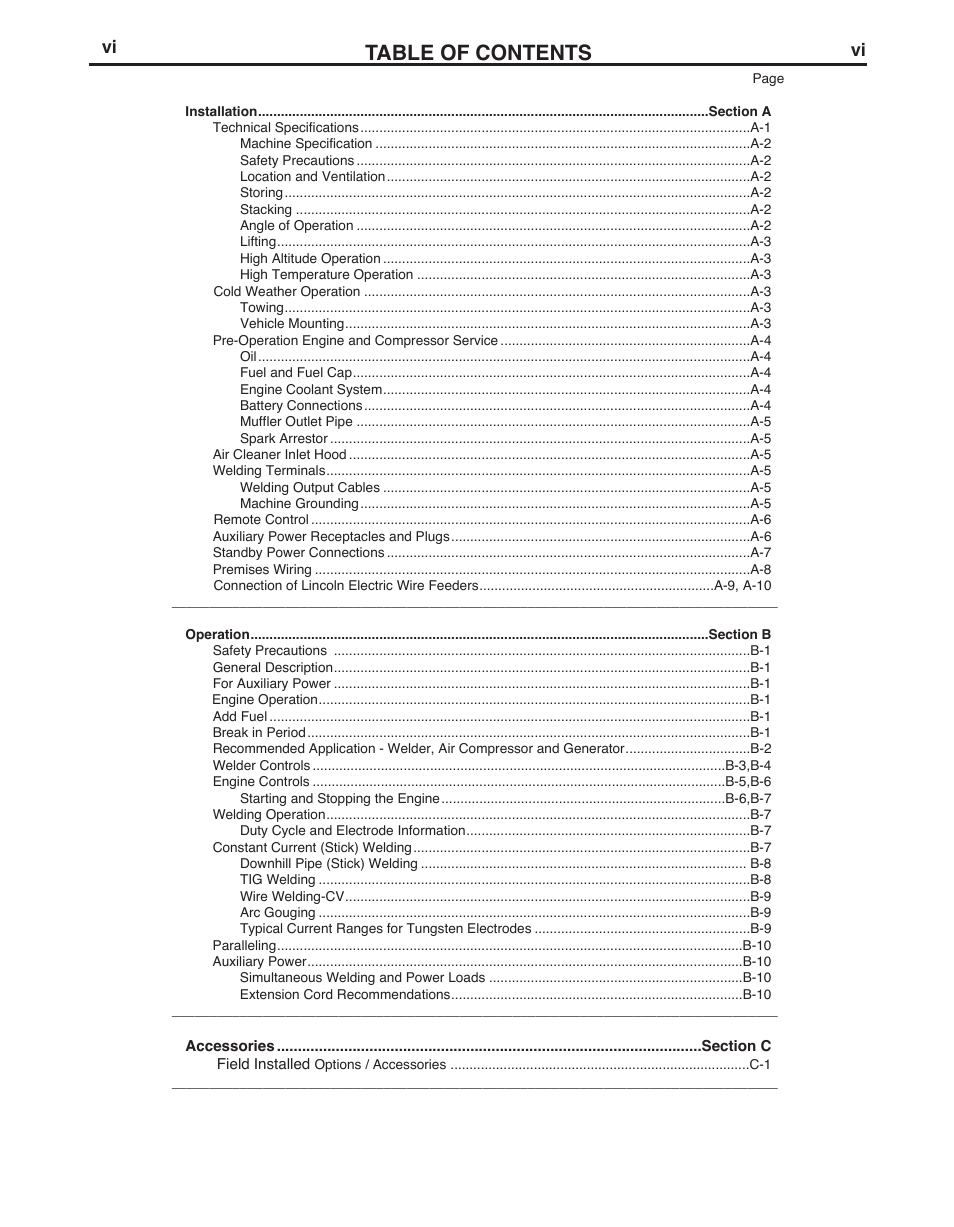 Lincoln AIR VANTAGE IM985 User Manual | Page 7 / 58