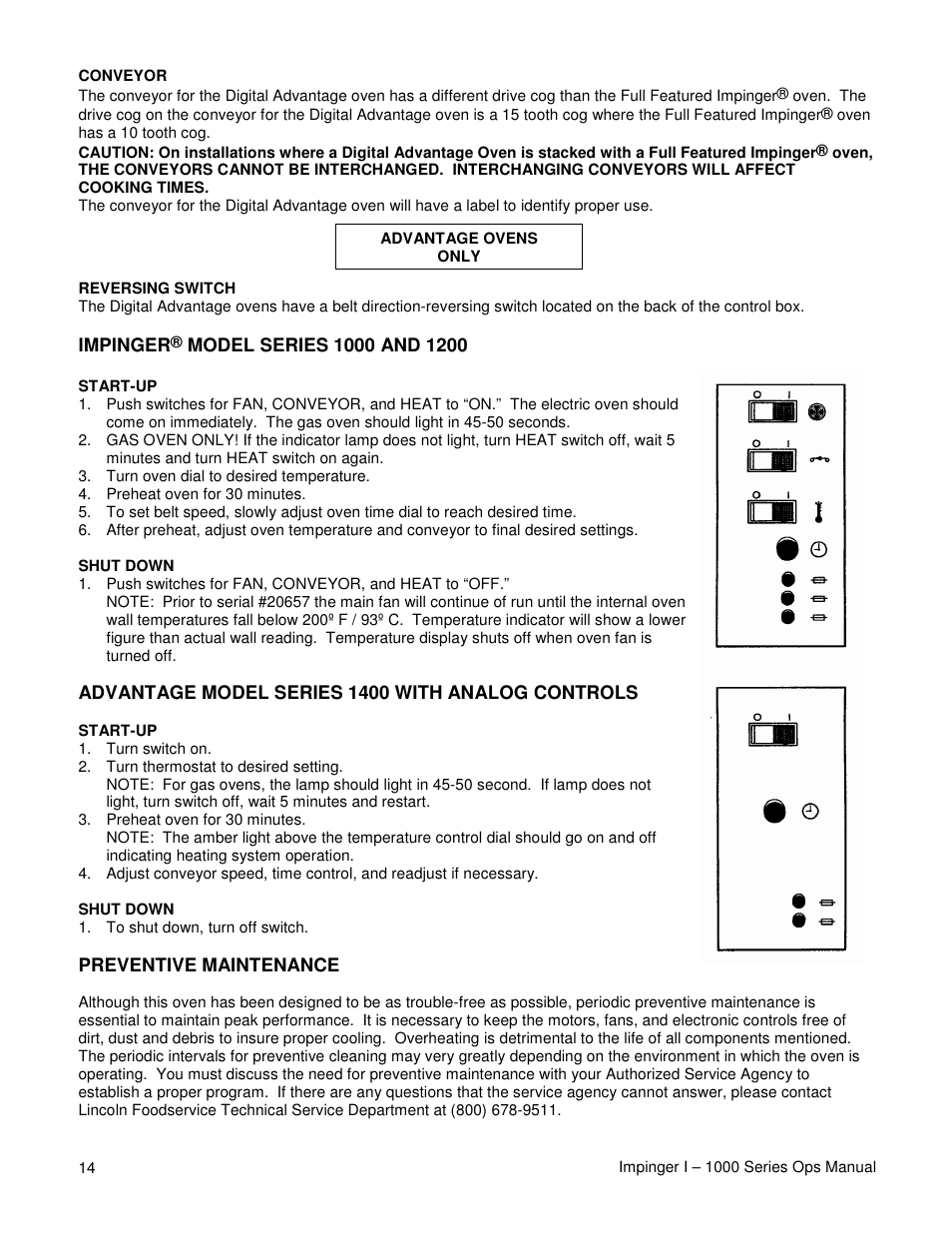 Lincoln IMPINGER 1000 User Manual | Page 14 / 20