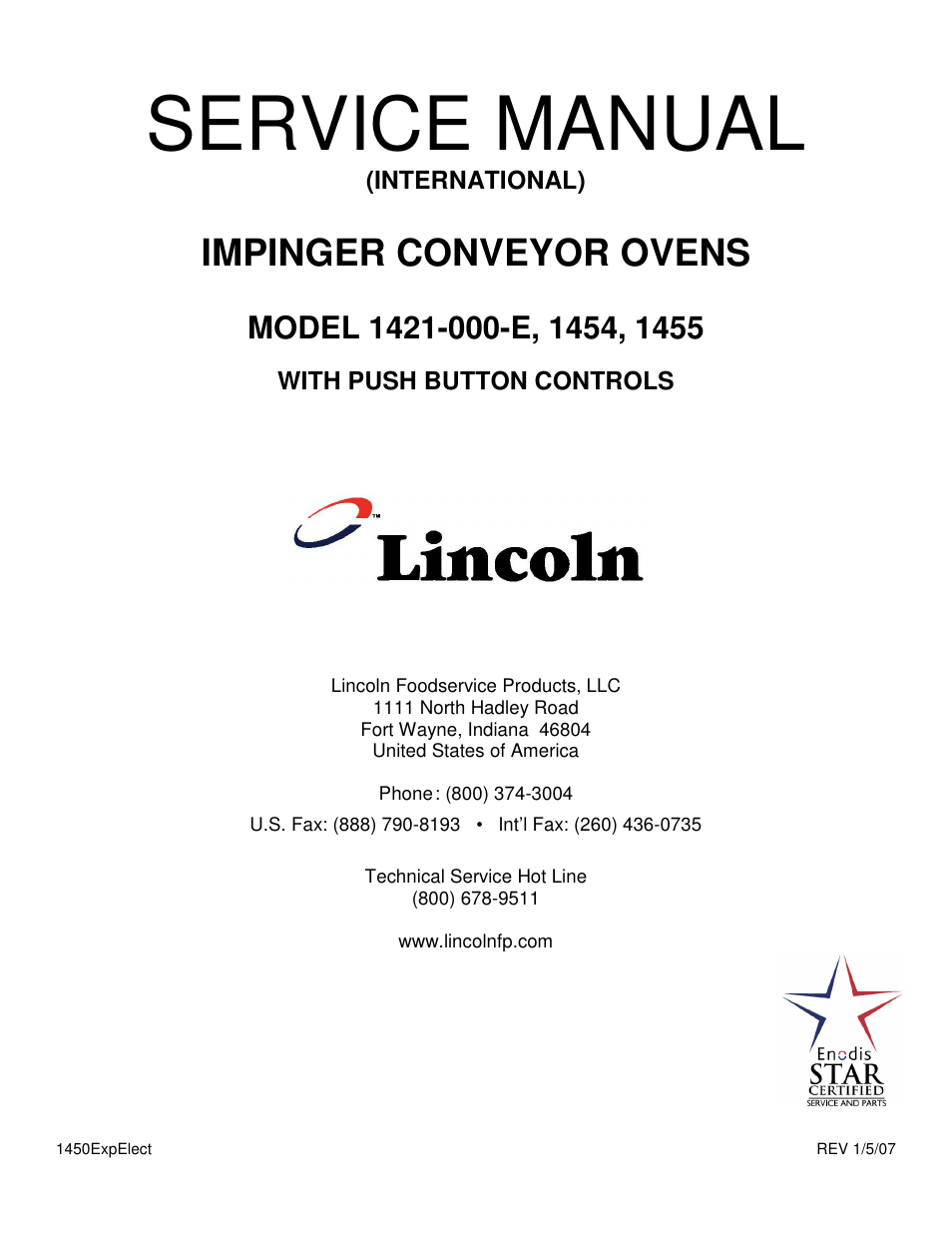 Lincoln 1454-000-E User Manual | 24 pages
