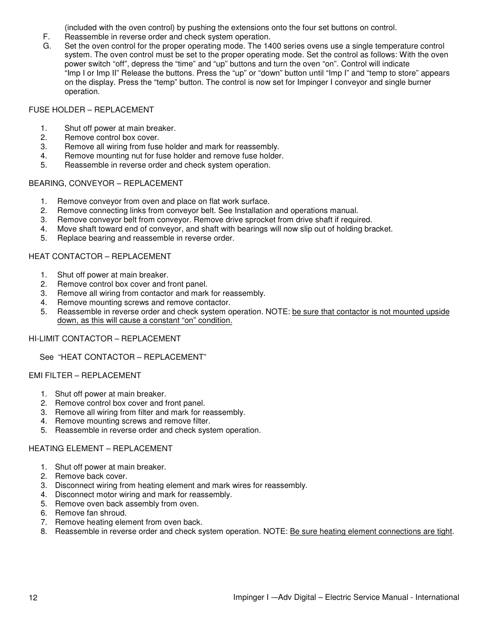 Lincoln 1454-000-E User Manual | Page 12 / 24