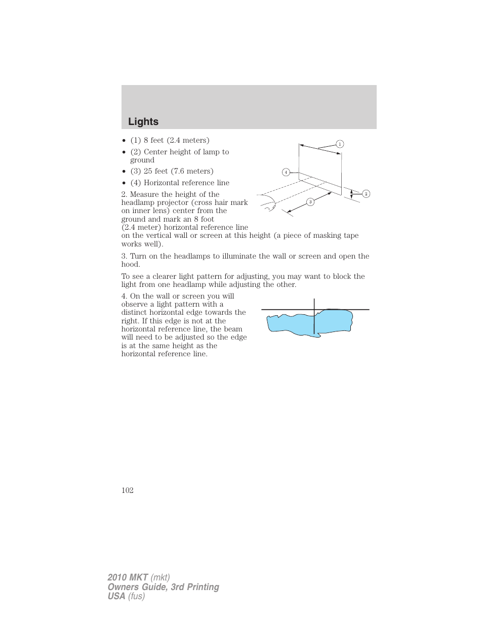 Lights | Lincoln 2010 MKT User Manual | Page 102 / 433