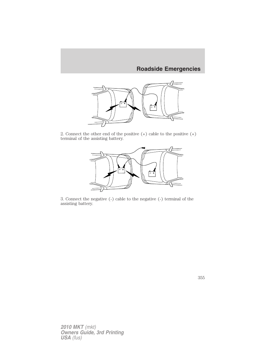 Roadside emergencies | Lincoln 2010 MKT User Manual | Page 355 / 433