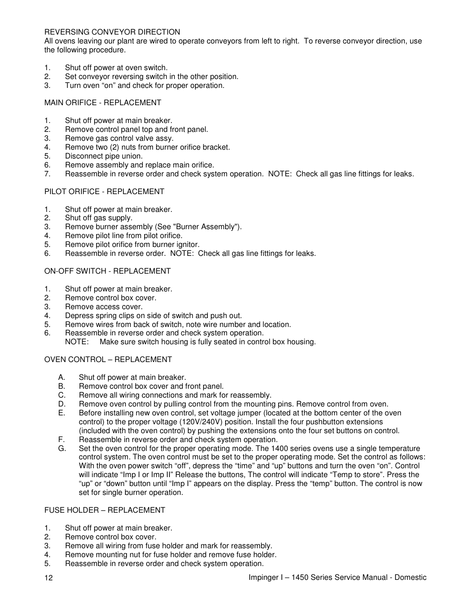 Lincoln 1450 User Manual | Page 12 / 24