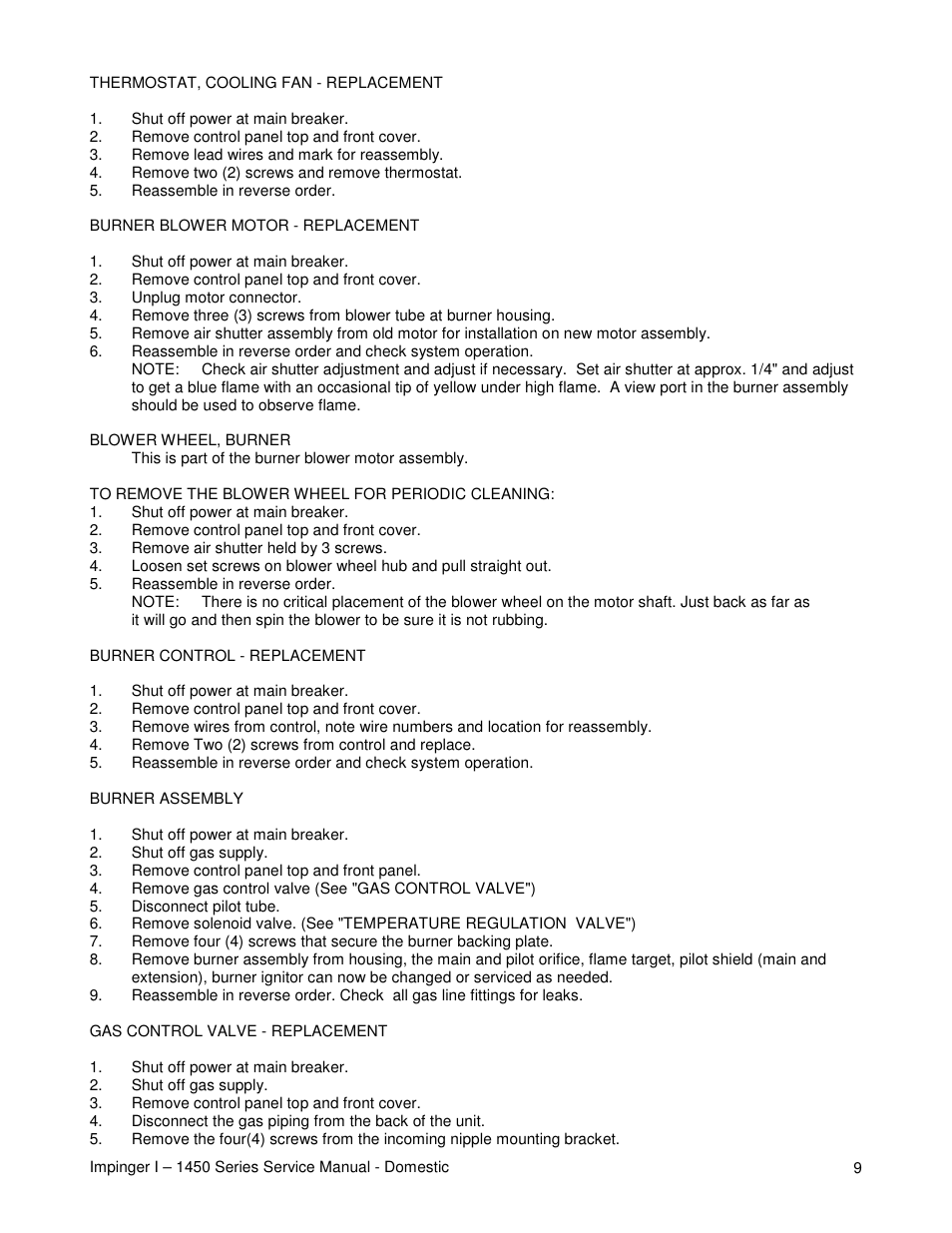 Lincoln 1450 User Manual | Page 9 / 24