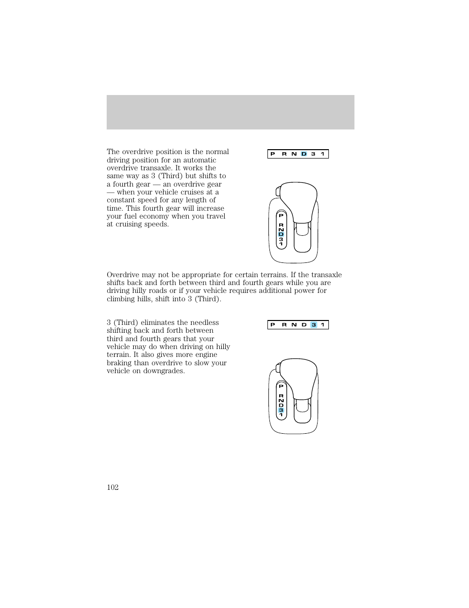 Driving | Lincoln 1998 Continental User Manual | Page 102 / 176