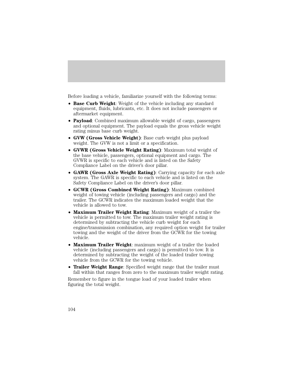 Driving | Lincoln 1998 Continental User Manual | Page 104 / 176