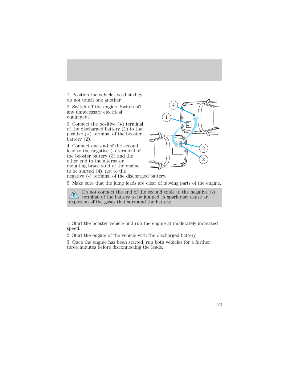 Roadside emergencies | Lincoln 1998 Continental User Manual | Page 123 / 176