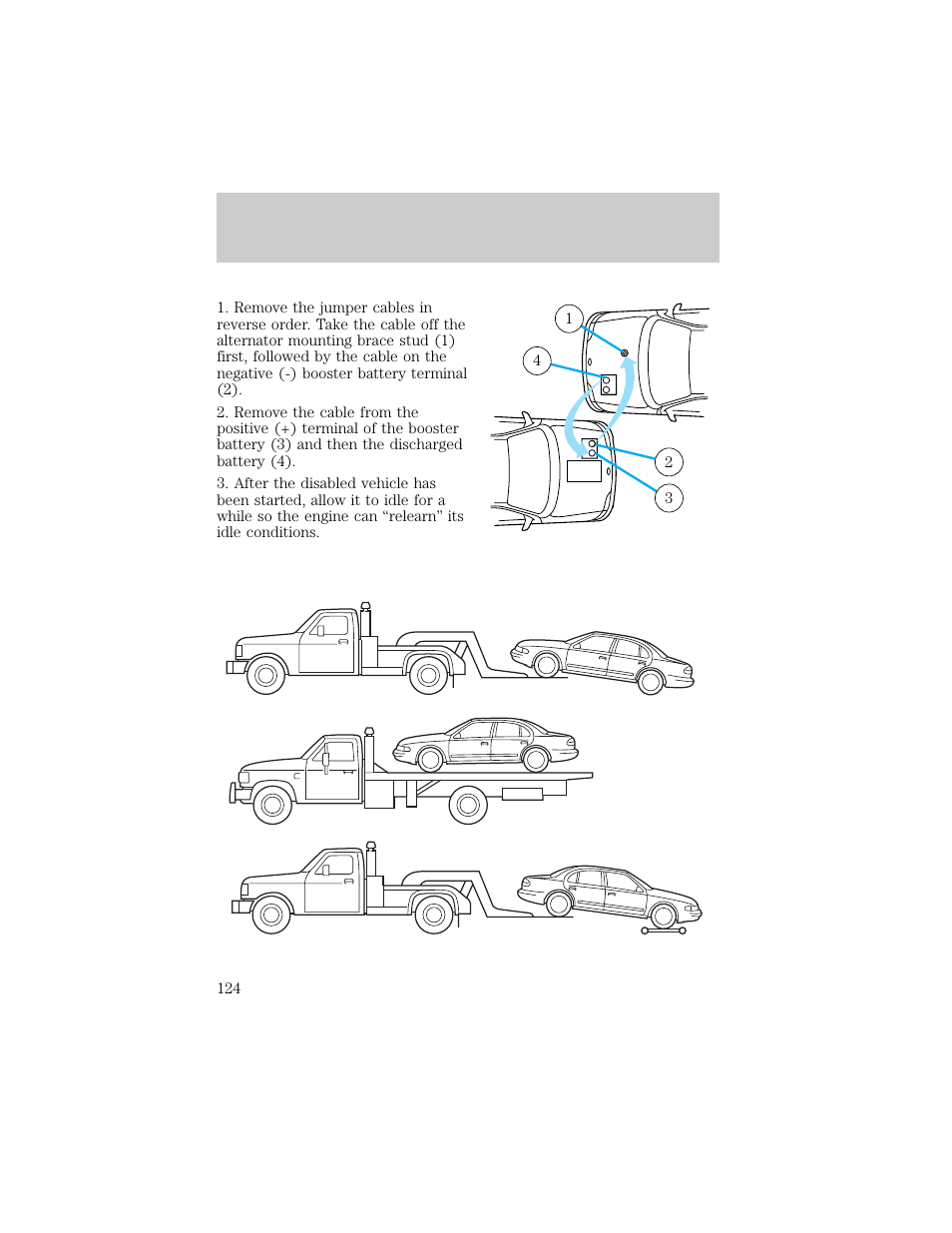 Roadside emergencies | Lincoln 1998 Continental User Manual | Page 124 / 176