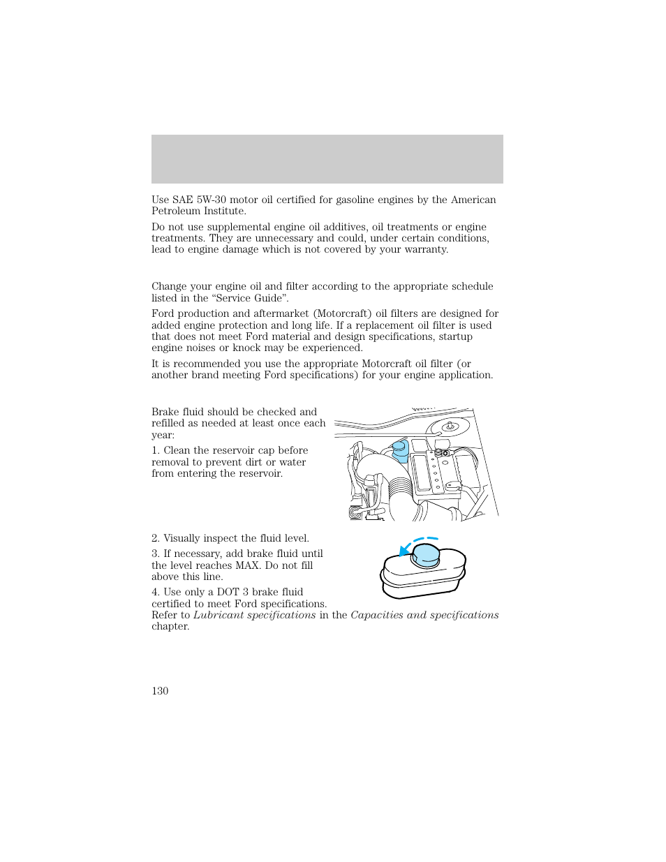 Maintenance and care | Lincoln 1998 Continental User Manual | Page 130 / 176