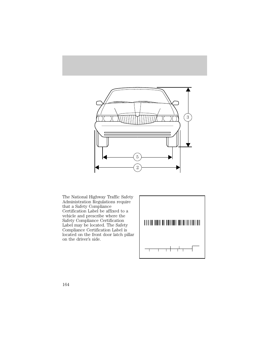 Capacities and specifications | Lincoln 1998 Continental User Manual | Page 164 / 176