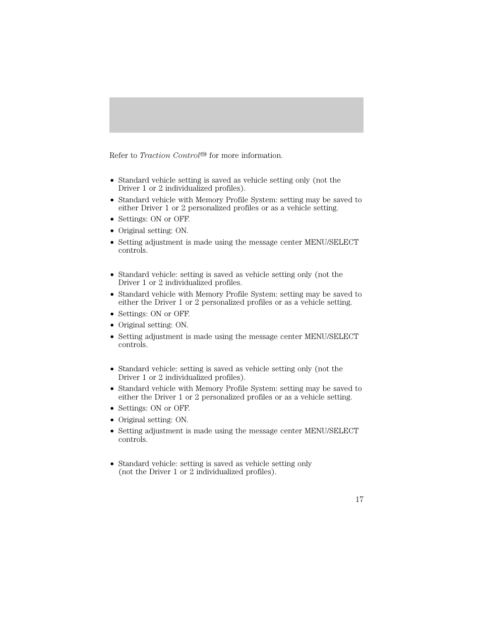 Instrumentation | Lincoln 1998 Continental User Manual | Page 17 / 176