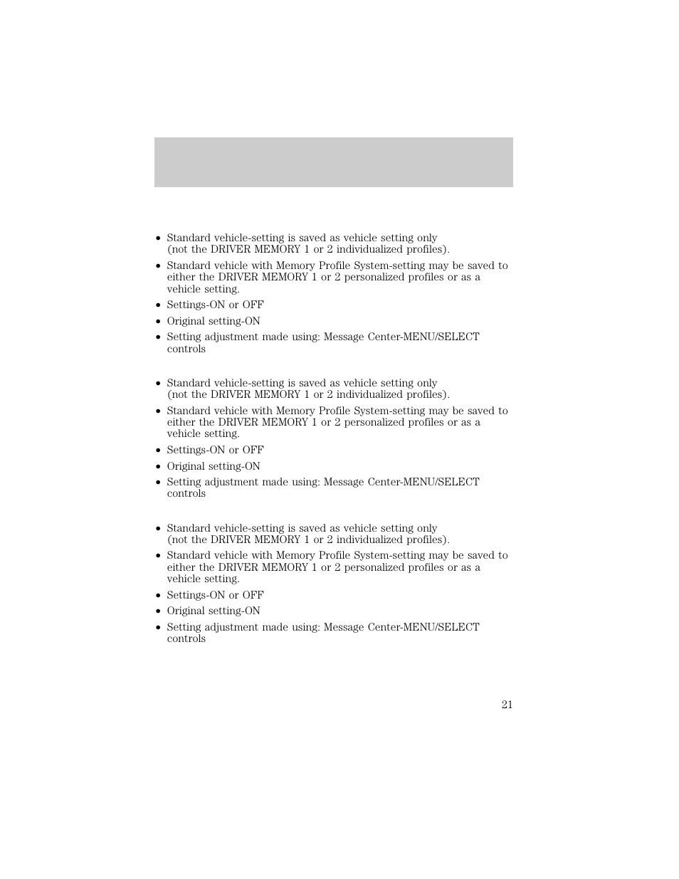 Instrumentation | Lincoln 1998 Continental User Manual | Page 21 / 176