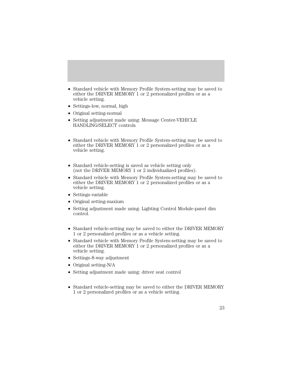 Instrumentation | Lincoln 1998 Continental User Manual | Page 23 / 176