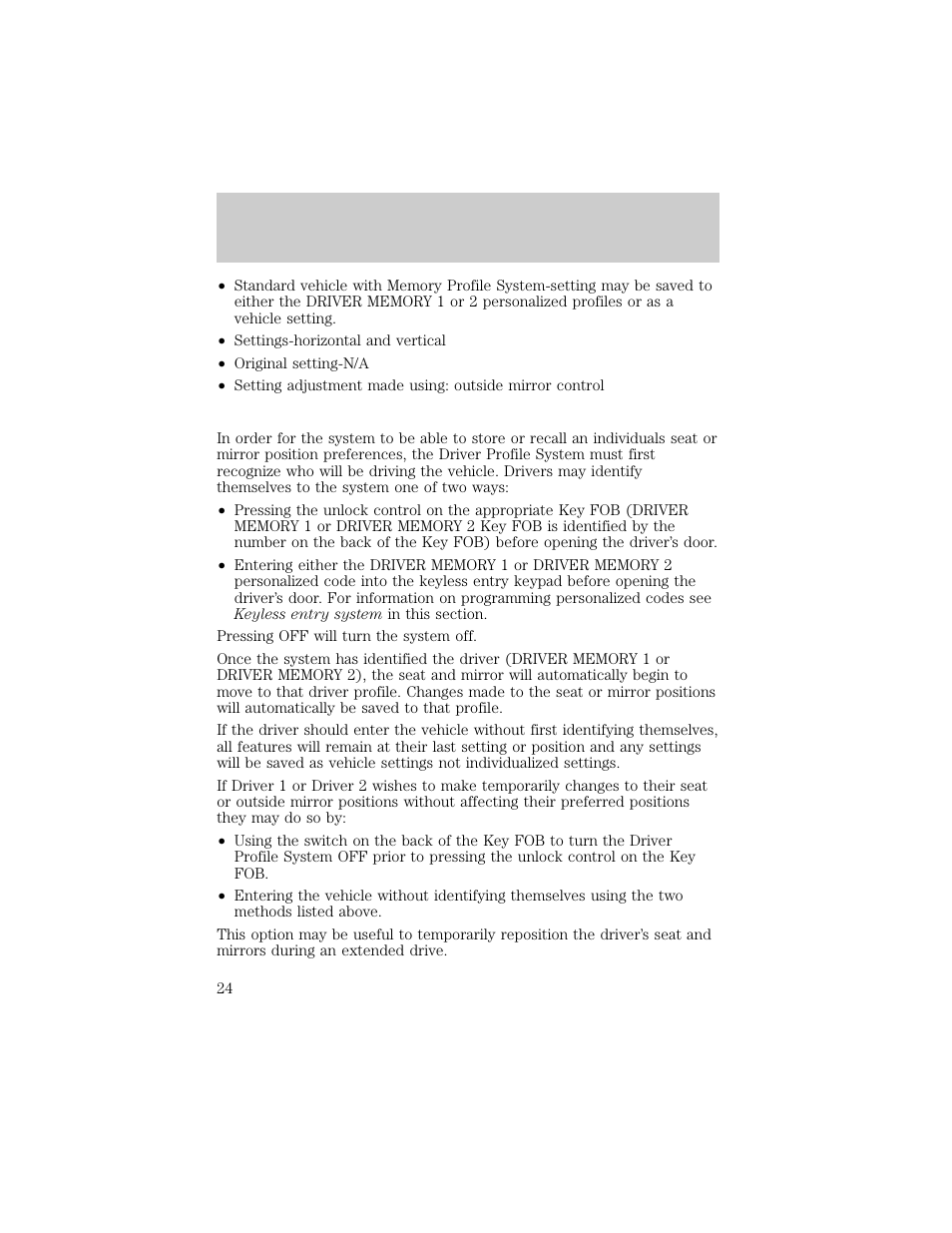 Instrumentation | Lincoln 1998 Continental User Manual | Page 24 / 176