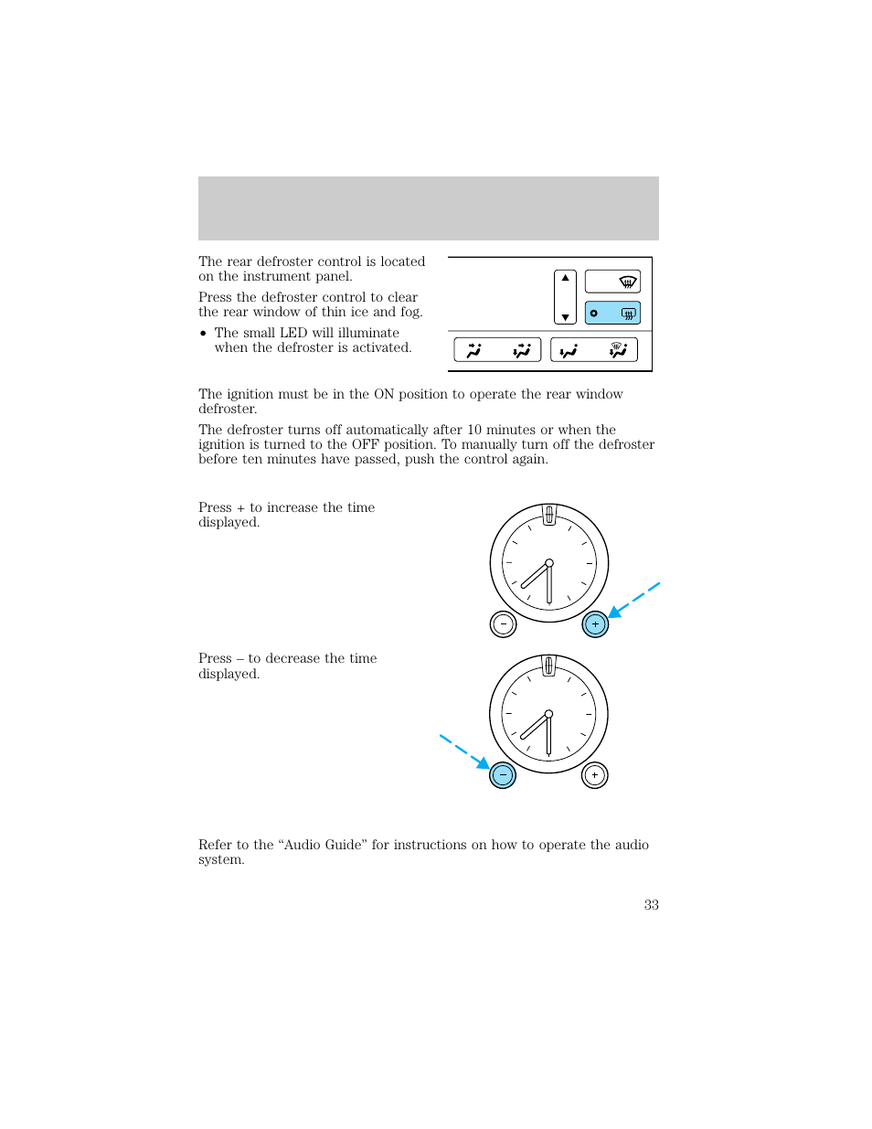 Controls and features | Lincoln 1998 Continental User Manual | Page 33 / 176