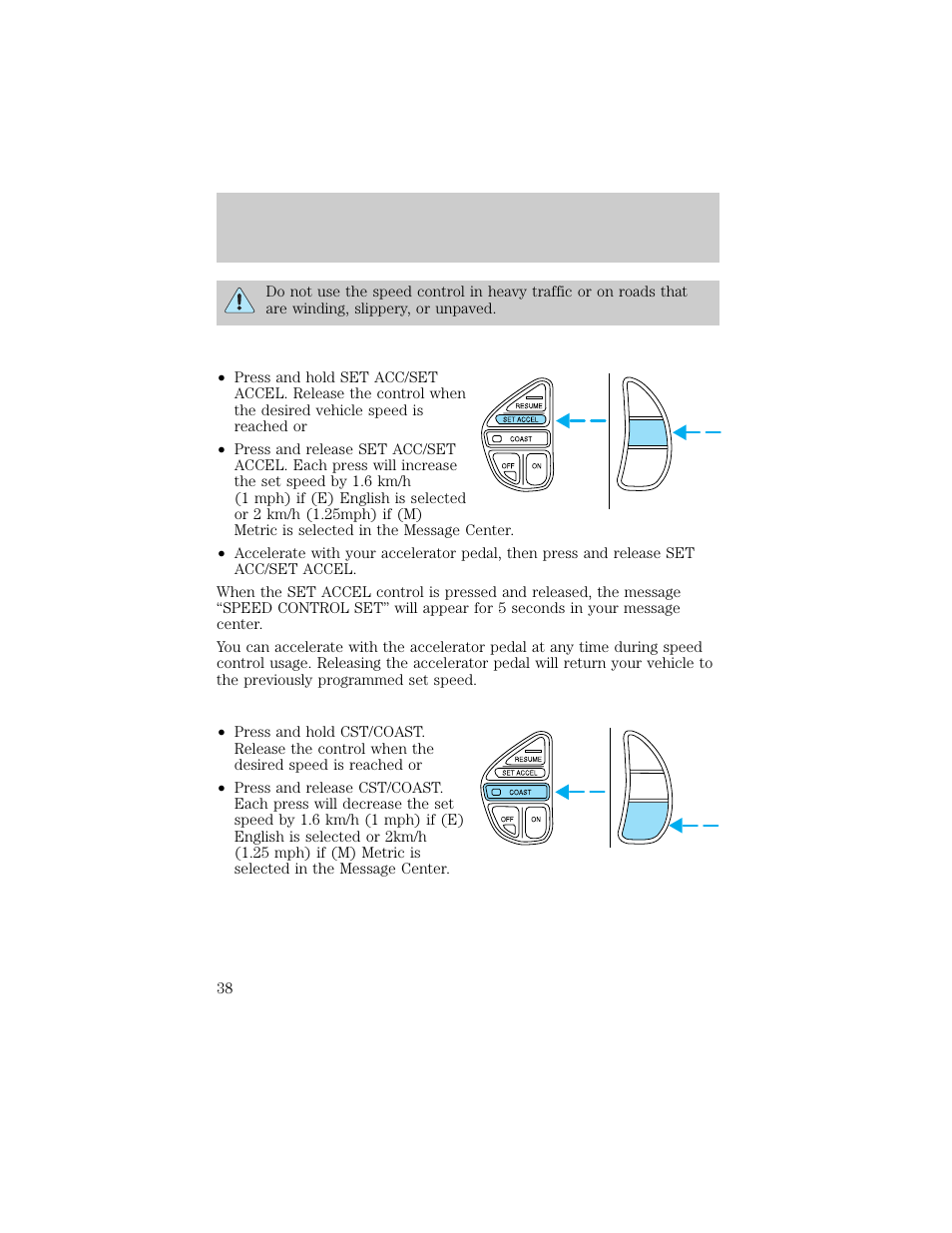 Controls and features | Lincoln 1998 Continental User Manual | Page 38 / 176