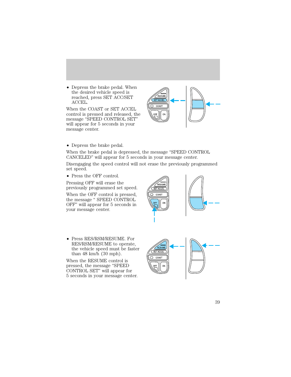 Controls and features | Lincoln 1998 Continental User Manual | Page 39 / 176