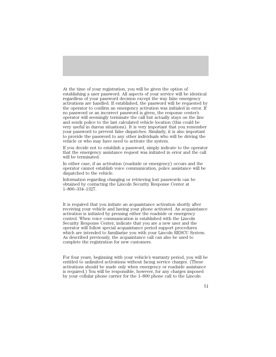 Controls and features | Lincoln 1998 Continental User Manual | Page 51 / 176