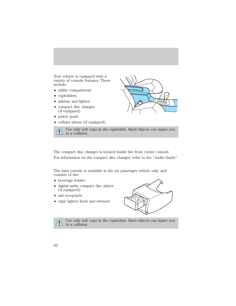 Controls and features | Lincoln 1998 Continental User Manual | Page 62 / 176