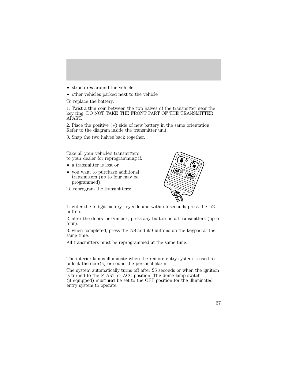 Controls and features | Lincoln 1998 Continental User Manual | Page 67 / 176