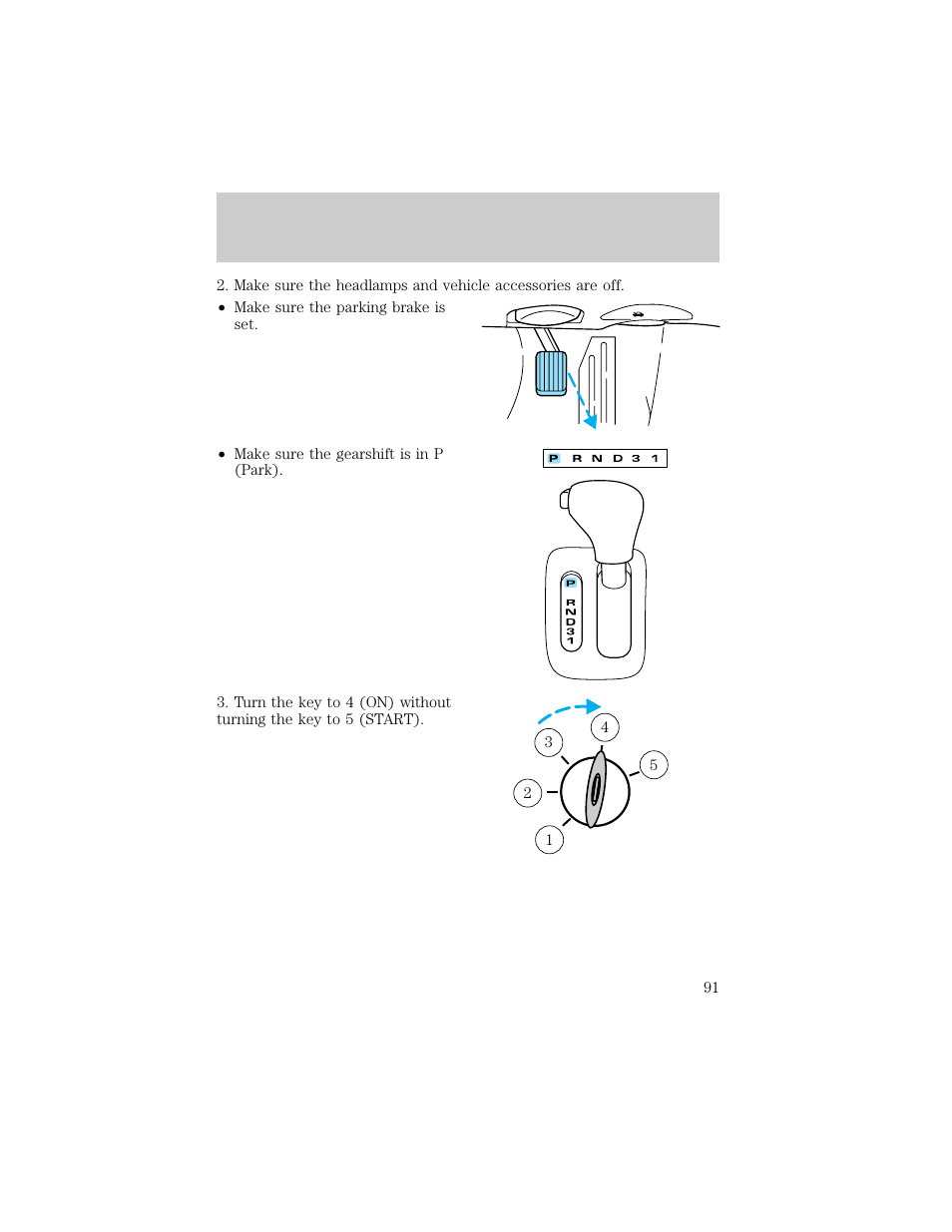 Starting | Lincoln 1998 Continental User Manual | Page 91 / 176