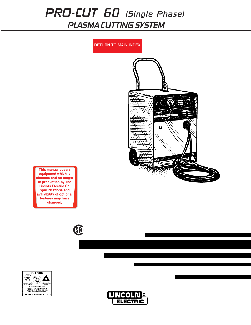 Lincoln 60 User Manual | 29 pages