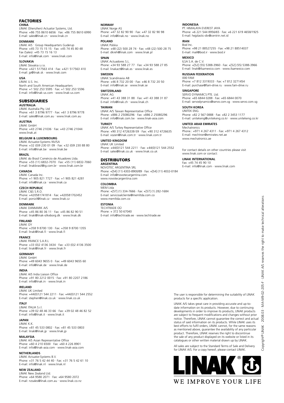 Linak TECHLINE LA36 User Manual | Page 20 / 20