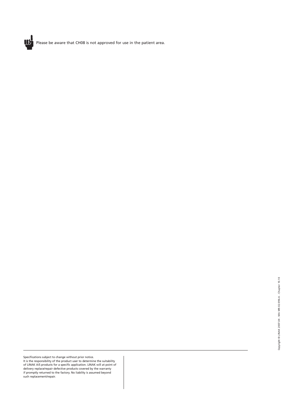 Linak Medline CH08 User Manual | Page 2 / 2