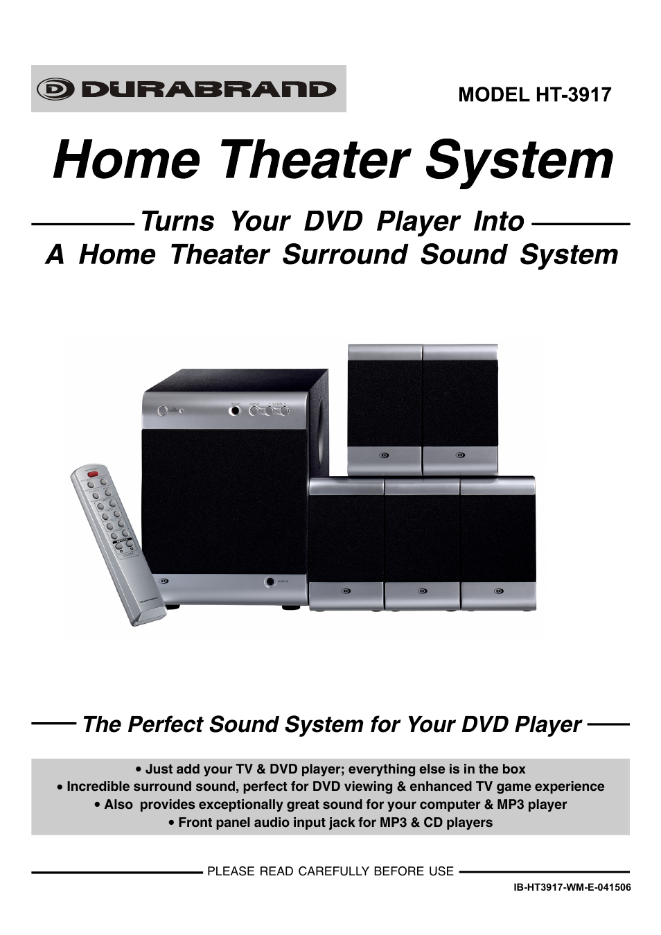 Lenoxx Electronics HT3917 User Manual | 15 pages