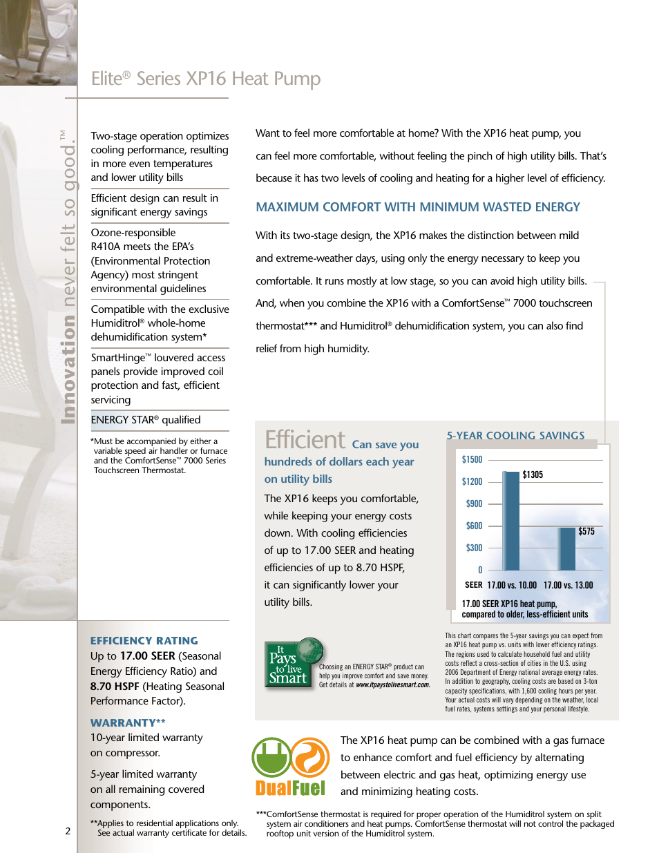Efficient, Elite | Lenoxx Electronics XP16 User Manual | Page 2 / 4