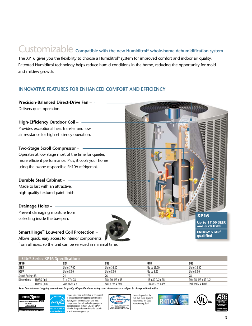 Customizable, Xp16 | Lenoxx Electronics XP16 User Manual | Page 3 / 4