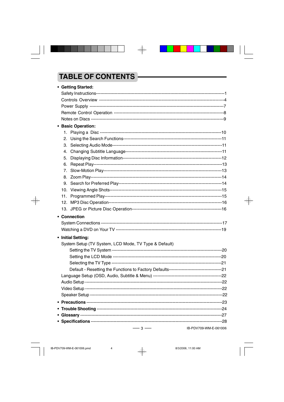 Lenoxx Electronics PDV-709 User Manual | Page 4 / 30