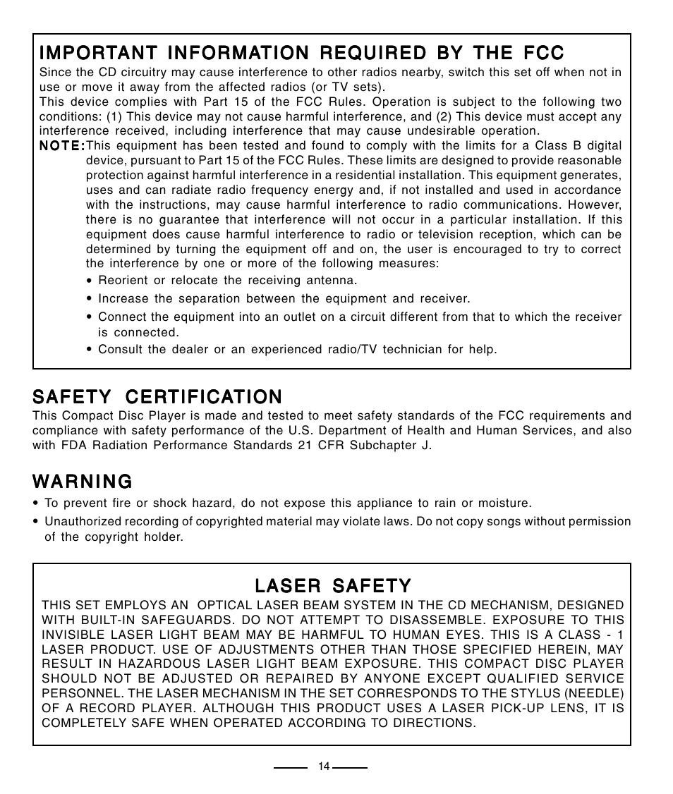 Lenoxx Electronics CD-91 User Manual | Page 15 / 20