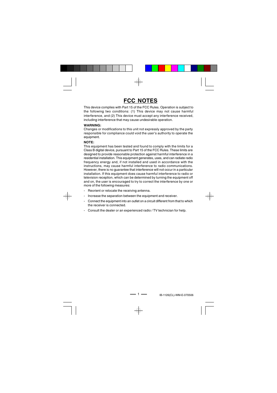 Lenoxx Electronics 1126 User Manual | Page 2 / 7