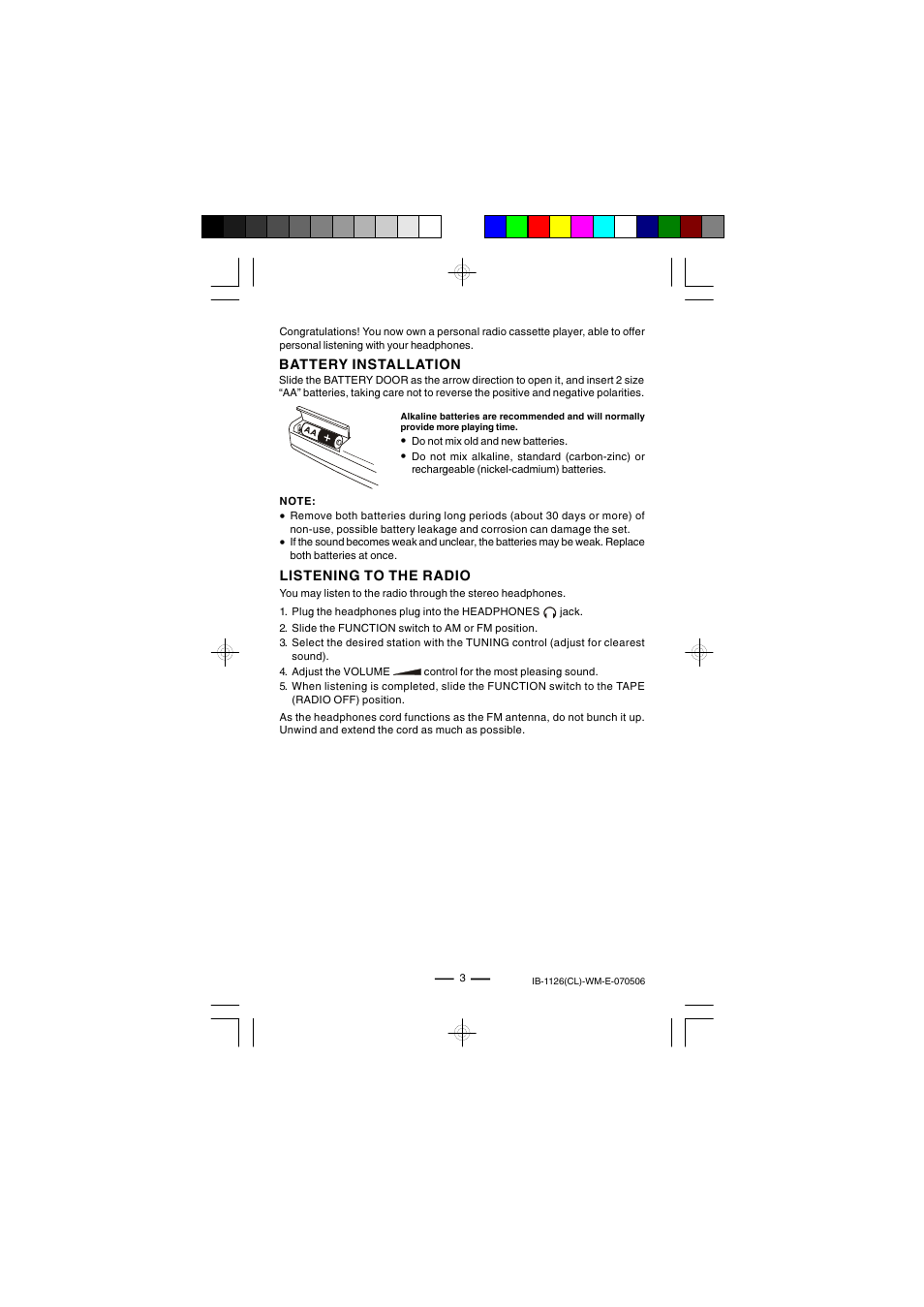 Lenoxx Electronics 1126 User Manual | Page 4 / 7