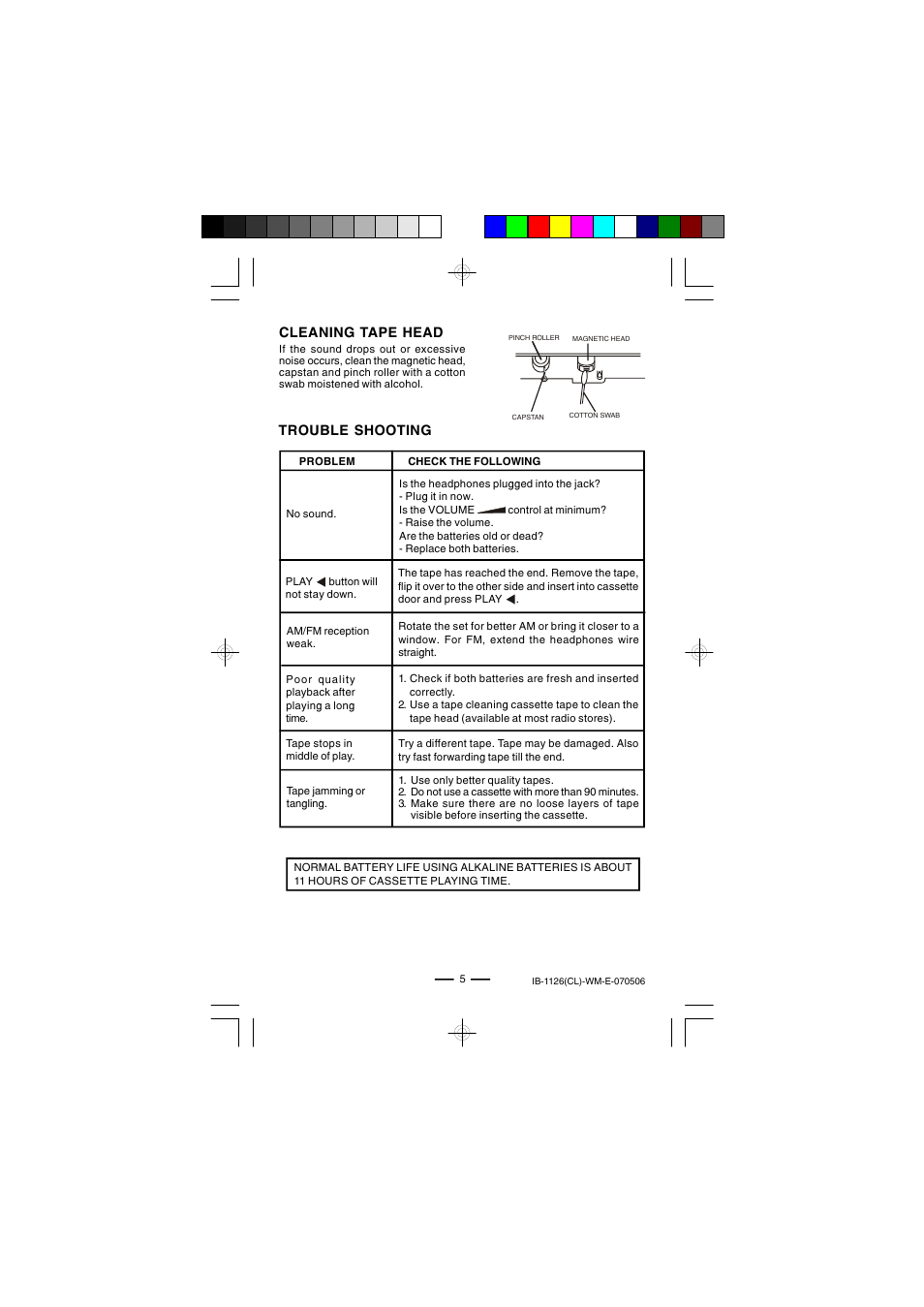 Lenoxx Electronics 1126 User Manual | Page 6 / 7